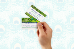 PEACOCKS PERCH LIQUOR STORE BUSINESS CARDS